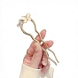 Alloy Hair Sticks, Butterfly with Cat Eye