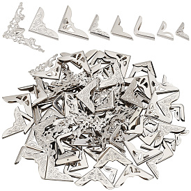 160шт 8 стили железный уголок протектор, железа книга Фотоальбомы пунктов меню папки Защитные уголки