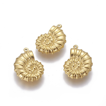 304 Подвески из нержавеющей стали с ионным покрытием (IP), формы раковины