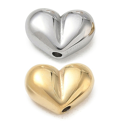 304 Stainless Steel Beads, Heart