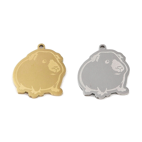 201 подвески из нержавеющей стали, очарование морской свинки