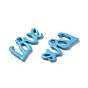 Spray Painted 201 Stainless Steel Charms, Word Love Charm