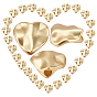30Pcs Alloy Beads, Lead Free & Nickel Free & Cadmium Free, Heart