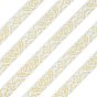 Rubans de polycoton à broder de style ethnique, ruban jacquard, ruban tyrolien, avec motif de fleurs, accessoires du vêtement