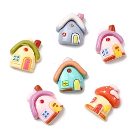 Непрозрачные кабошоны из смолы, дом