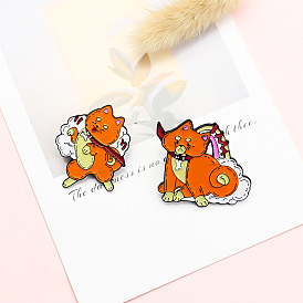 Adorable Cat Dancing Pin: Fashionable Animal Badge for Music Lovers