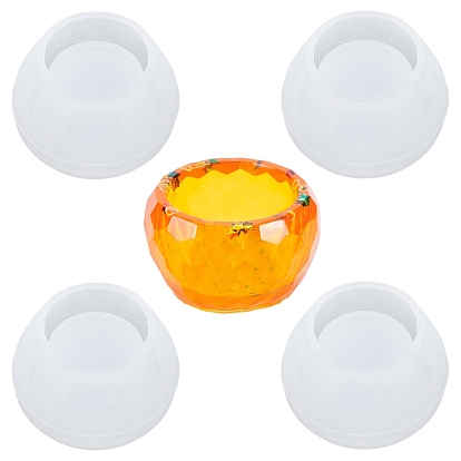 Candles Holders Silicone Mold, for DIY Jewelry Box, Trinket Container, Candy Box Home Table Decoration