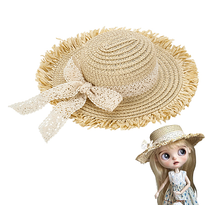 Соломенная шляпа для кукол