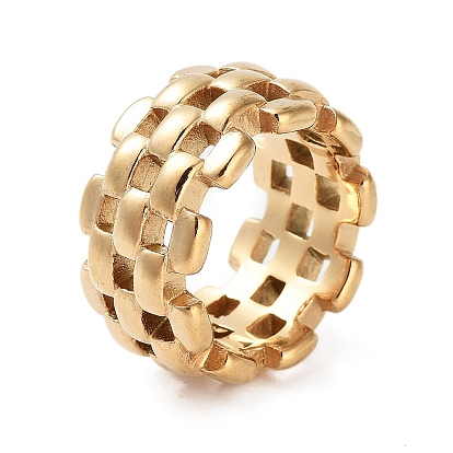 Ионное покрытие (IP) 304 кольца-цепочки для часов из нержавеющей стали, широкие кольца для мужчин и женщин