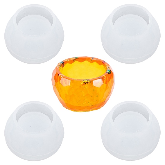 Candles Holders Silicone Mold, for DIY Jewelry Box, Trinket Container, Candy Box Home Table Decoration