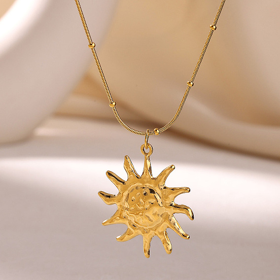 Латунные ожерелья с подвесками для женщин, золотые