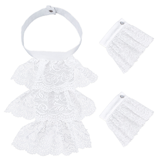 Тканевые воротники, ретро кружевные воротнички с оборками, материалы для изготовления одежды своими руками