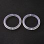 Transparent Acrylic Bead Frames, Glitter Powder, Ring