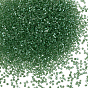 120G Glass Bugle Beads, Transparent Colours Luster
