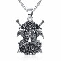 304 Мужские подвески в виде двух воронов из нержавеющей стали в стиле викингов и пиратов