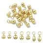21Pcs 7 Styles Brass Pendants, Ball Charms, Cadmium Free & Lead Free, Real 18K Gold Plated, Rack Plating, Long-Lasting Plated, with Jump Ring