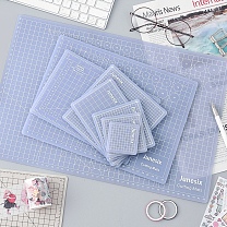 PVC Cutting Mat Pad, with Scale, for Desktop Fine Manual Work Leather Craft Sewing DIY Punch Board