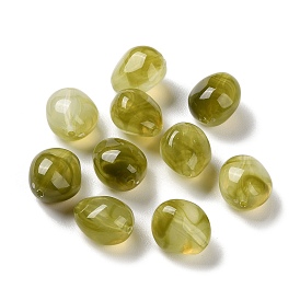 Des perles de résine transparentes, forme de l'oeuf