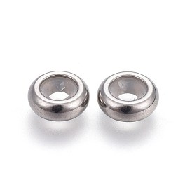 201 Stainless Steel Beads, Rondelle