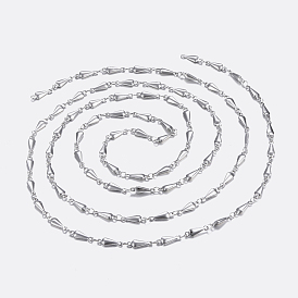 304 Stainless Steel Chains, Soldered, Teardrop Link Chains Ion Plating(IP)