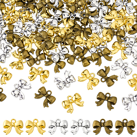 72 шт 3 цвета подвески из цинкового сплава в тибетском стиле, бантом