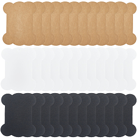 60шт 3 стили крафт-бумага нити намотки доски, бобины для ниток, для хранения ниток для вышивания крестиком, костяной