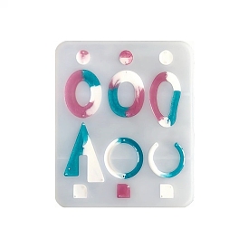 Silicone Pendant Molds, Resin Casting Molds, For UV Resin, Epoxy Resin Dangle Earring Jewelry Making, Mixed Shapes