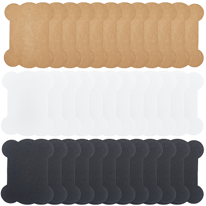 60шт 3 стили крафт-бумага нити намотки доски, бобины для ниток, для хранения ниток для вышивания крестиком, костяной