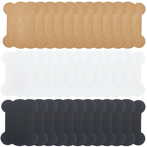 60шт 3 стили крафт-бумага нити намотки доски, бобины для ниток, для хранения ниток для вышивания крестиком, костяной