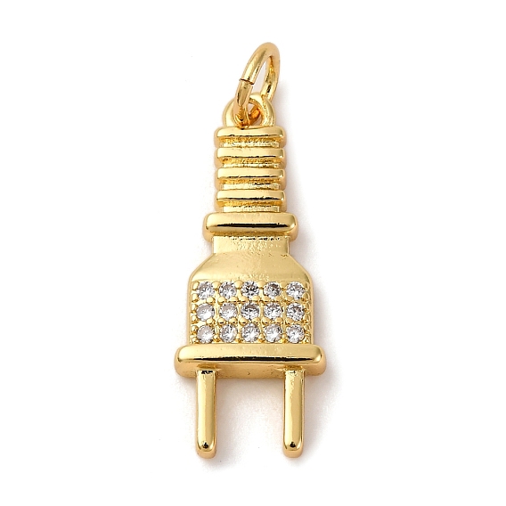 Латунные микро проложить кубического циркония подвески, штекер, долговечный, без кадмия и без свинца, стойки покрытие, с целью перехода в кольце