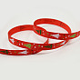 Christmas Printed Grosgrain Ribbon, for Christmas Gift Package