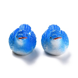 Opaque Resin Cabochons, for DIY Decoration, Bird