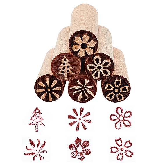 6 шт 6 стили круглые деревянные традиционные китайские лунные пряники штампы, форма для печенья с десертной печатью, инструменты для лунного пирога своими руками, бланшированный миндаль