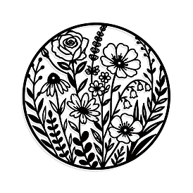 Iron Wall Art Decorations, for Front Porch, Living Room, Kitchen, Matte Style