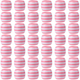 120шт. полосатых европейских бусин из смолы, бусины с большим отверстием, баррель