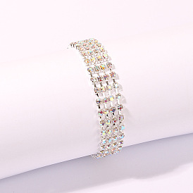 Colorful Diamond Claw Chain Bracelet for Women - Fashionable and Unique Jewelry Accessory