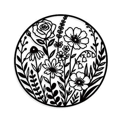 Iron Wall Art Decorations, for Front Porch, Living Room, Kitchen, Matte Style
