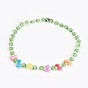 Acrylic Beads Kids Necklaces, with Natural Agate Beads, Bowknot & Heart & Round