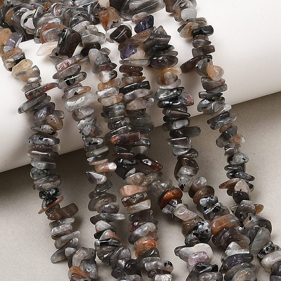 Натуральный лунный камень бисер нитей, чип