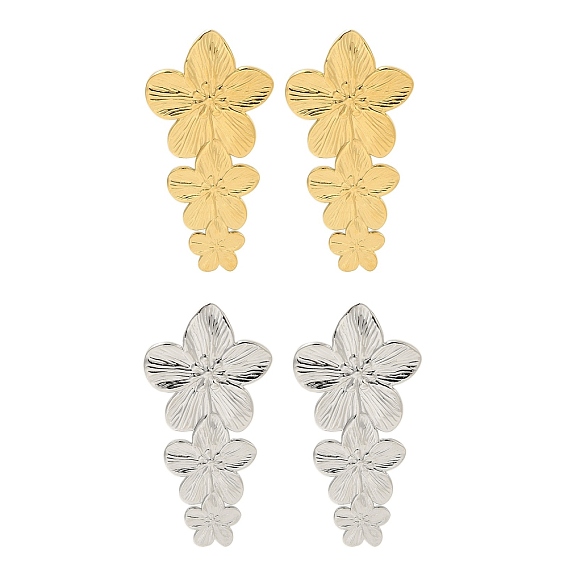 304 серьги-гвоздики из нержавеющей стали для женщин