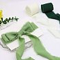 5M Polyester Chiffon Ribbon, Raw Edged Ribbon for DIY Jewelry Bowknot Making, Gift Wrapping
