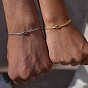 304 Bracelet en acier inoxydable à mailles nouées, fait main, pour couples