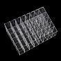 Rectangle 40 Compartments Plastic Bead Storage Containers, No Covers, 11.7x18.9x8.1cm