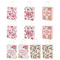 10 piezas 5 estilos bolsas de papel estampadas con flores para el Día de la Madre, Rectángulo