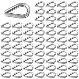 304 Stainless Steel Heart Shaped Cable Thimbles Wire Rope