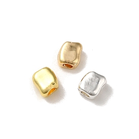 Cuboid Alloy Beads, Long-Lasting Plated, Rack Plating