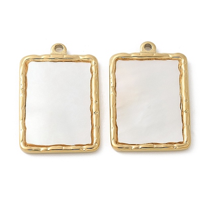 304 подвески из нержавеющей стали, прямоугольник амулеты, с оболочкой, ионное покрытие (ip)