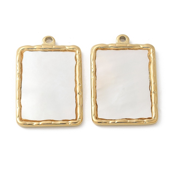 304 подвески из нержавеющей стали, прямоугольник амулеты, с оболочкой, ионное покрытие (ip)