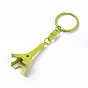 Alloy Keychain, with Iron Ring, Eiffel Tower