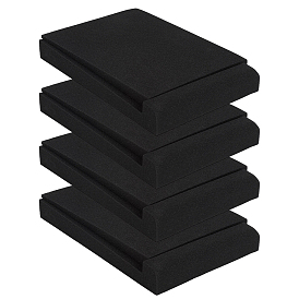 2 Coussinets en mousse antichoc pour haut-parleurs de monitoring, rectangle